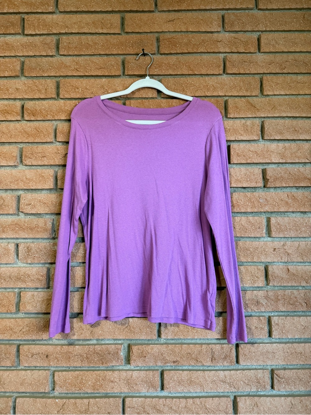 a new day Purple Long Sleeve Crew Neck Top